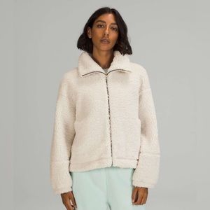 Beige Sherpa Lululemon Jacket
